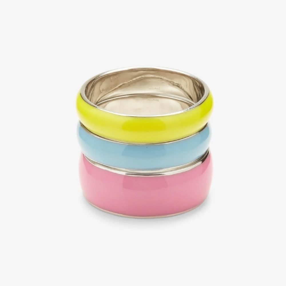 Wonderland Enamel Ring Stack - image 1